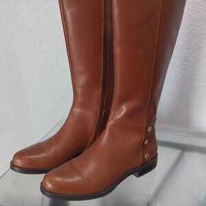 Franco Sarto Cranford Riding Boots, Brown leather, 7.5